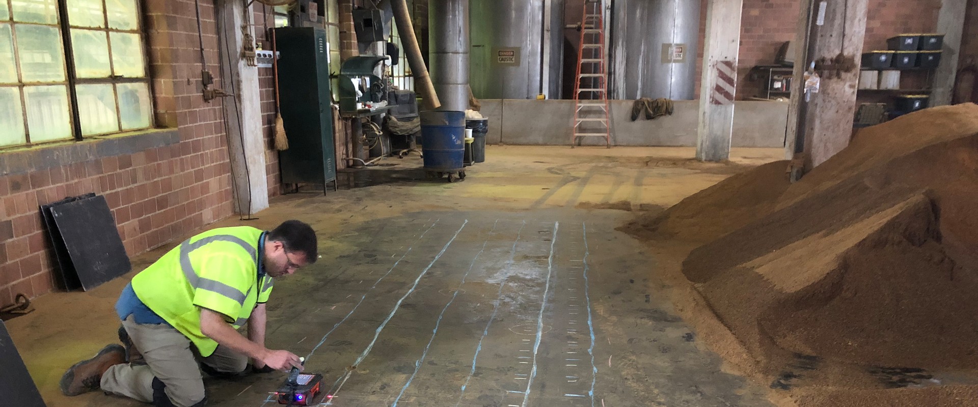 How do you scan concrete for rebar?