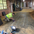 How do you scan concrete for rebar?
