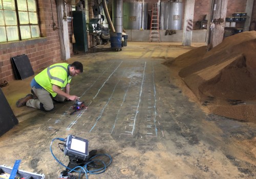 How do you scan concrete for rebar?